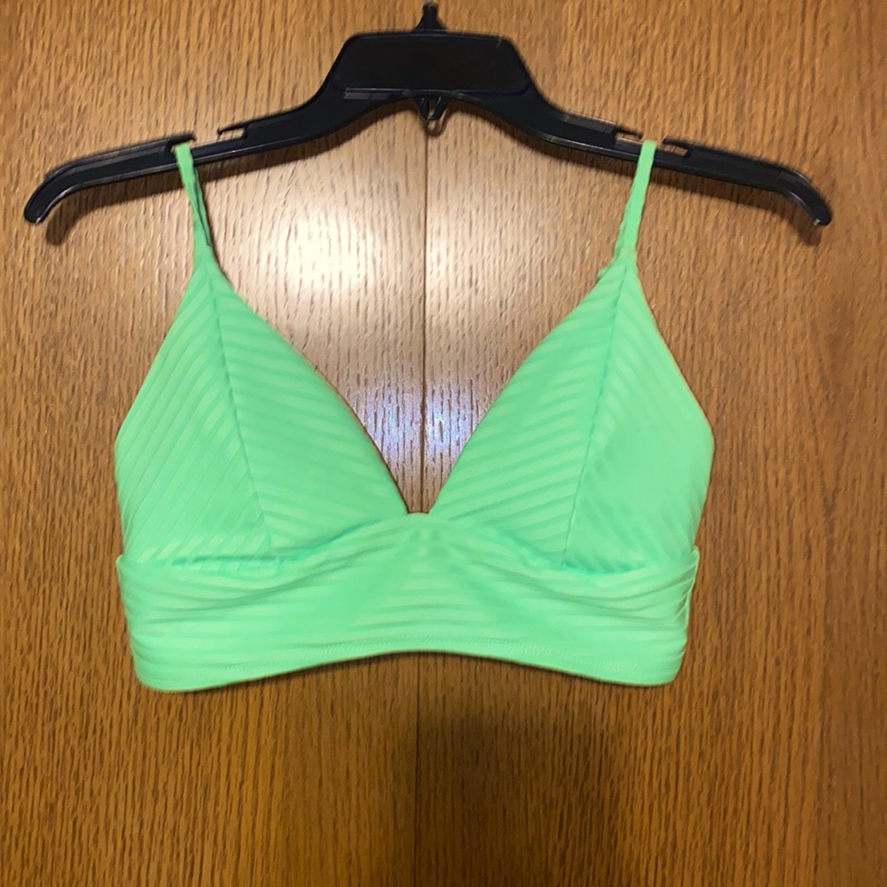 Size Medium(7/8)-lime green bikini top.